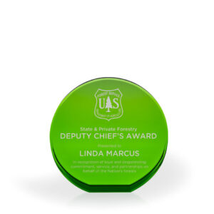 Brielle Green Crystal Circle - Large