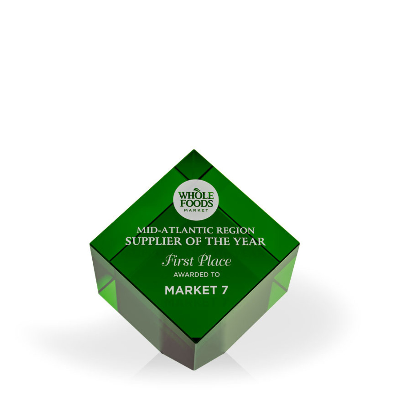 Savannah Green Crystal Cube