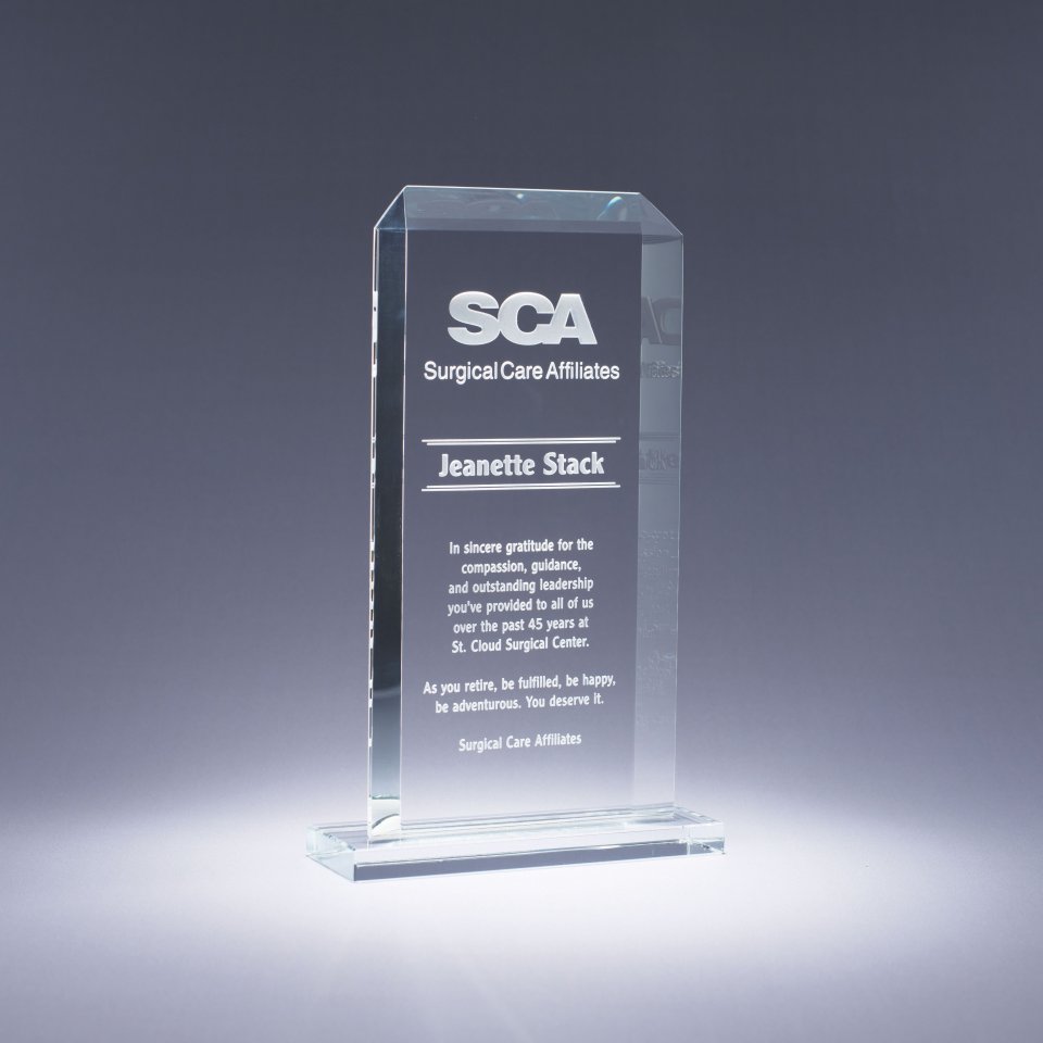 Classic Glass Award - Small